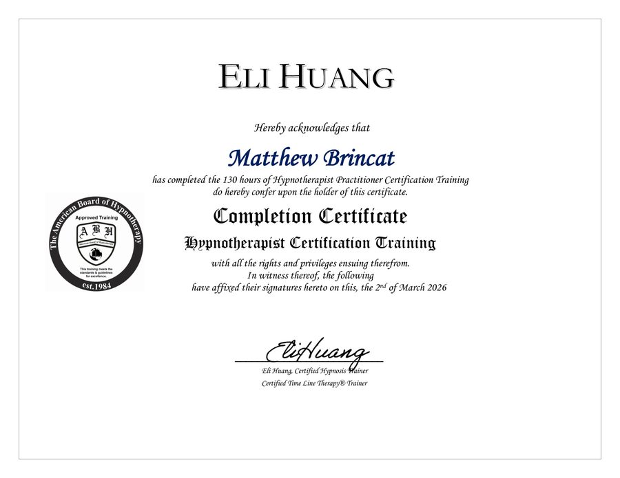Hypnotherapy Practitioner Certificate thumbnail